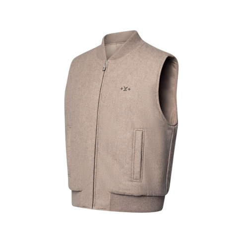 Reversible Padded Wool Vest in Men's New In Men } collections by Louis Vuitton (Product zoom)