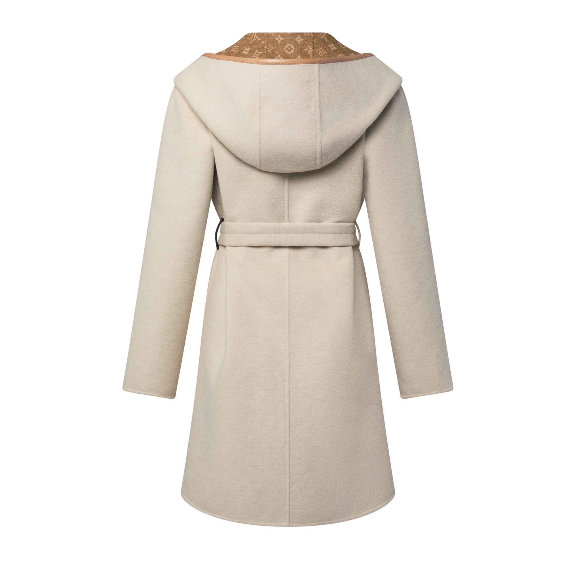 Reversible Signature Hooded Wrap Coat  in Women