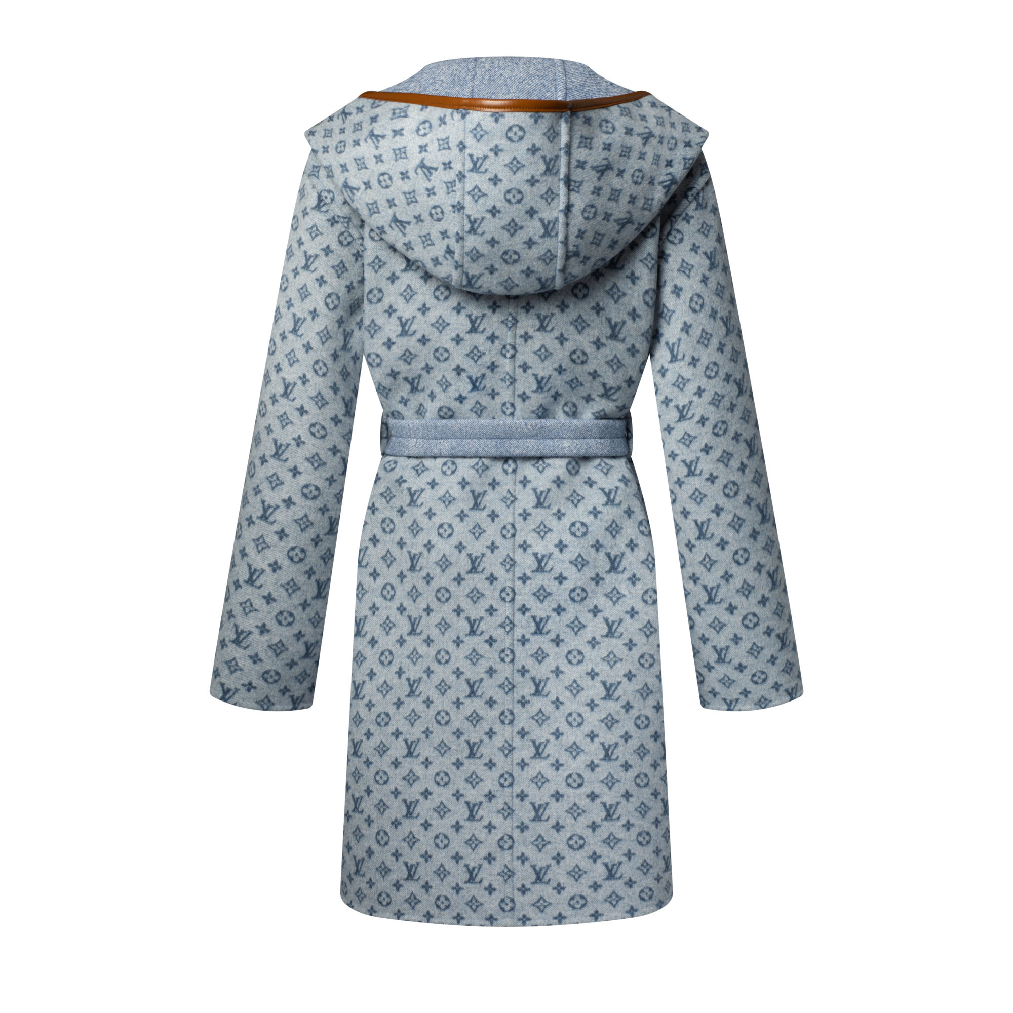 Reversible Signature Hooded Wrap Coat  in Women