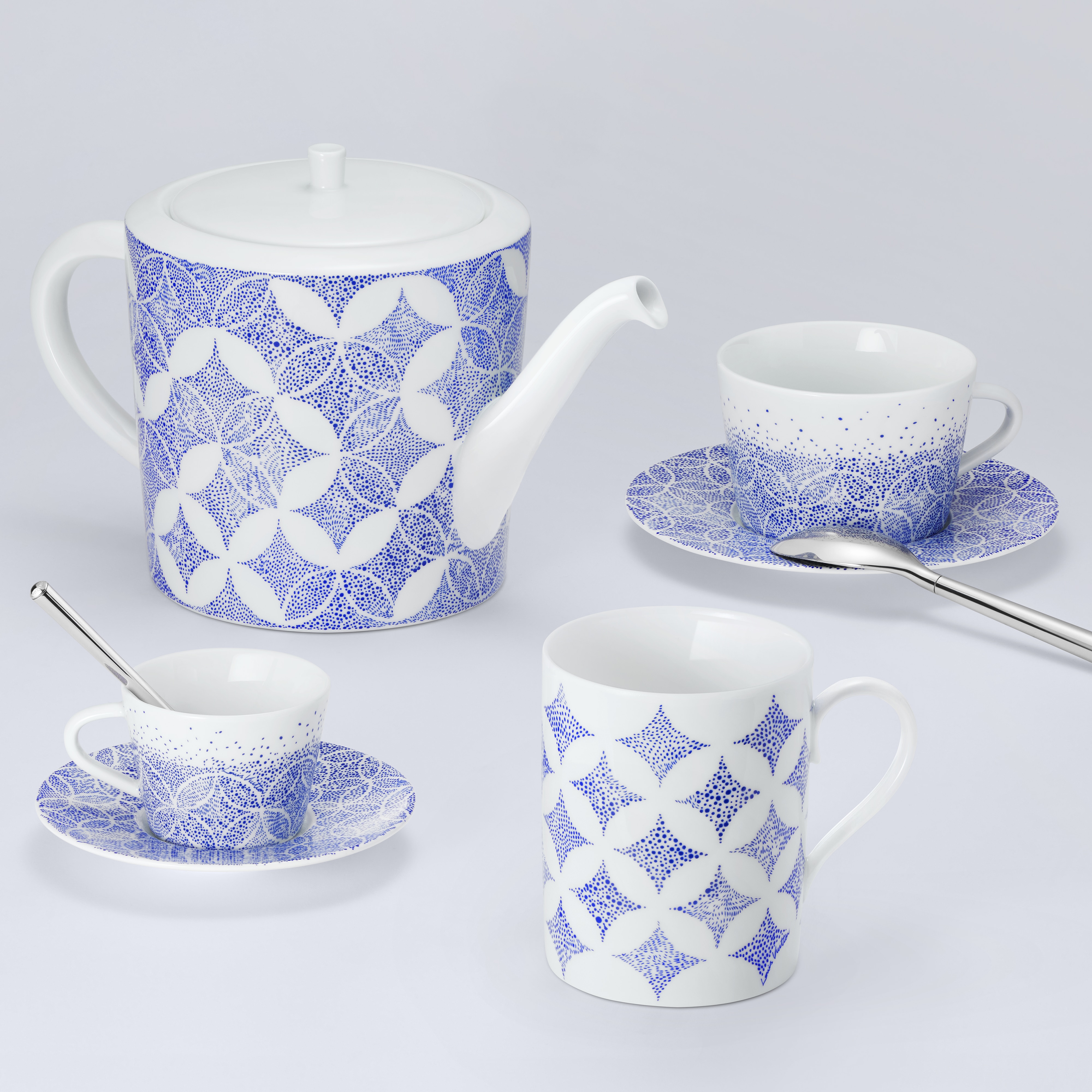 Rivet Set of 6 Espresso Spoon   in Les Extraordinaires