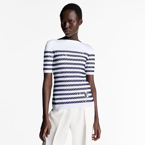 Rope Stripes Knit Top in Women's Ready-to-Wear Tops collections by Louis Vuitton (Product zoom)