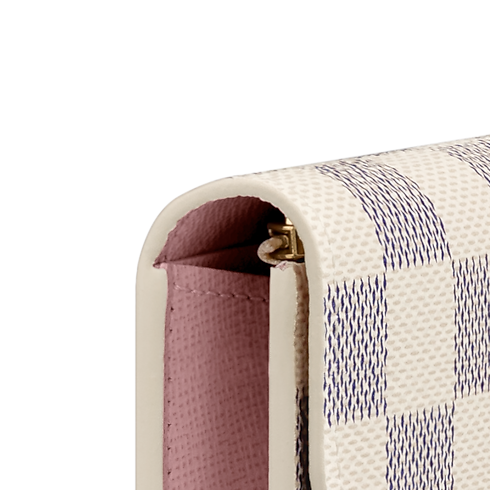 Rosalie Coin Purse Damier Azur Canvas in Women's Wallets and Small Leather Goods All Wallets and Small Leather Goods for Women collections by Louis Vuitton (Product zoom)