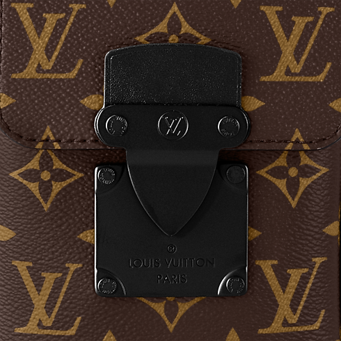 S-Lock Vertical wearable wallet Monogram Macassar Canvas in Men's Bags All Collections collections by Louis Vuitton (Product zoom)