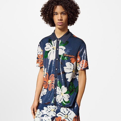 Sequin-Embroidered Short-Sleeved Shirt in Men's Ready-to-Wear Shirts collections by Louis Vuitton (Product zoom)
