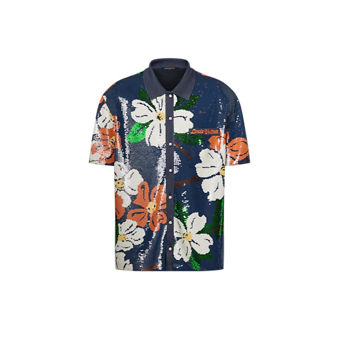 Sequin-Embroidered Short-Sleeved Shirt in Men's Ready-to-Wear Shirts collections by Louis Vuitton (Product zoom)