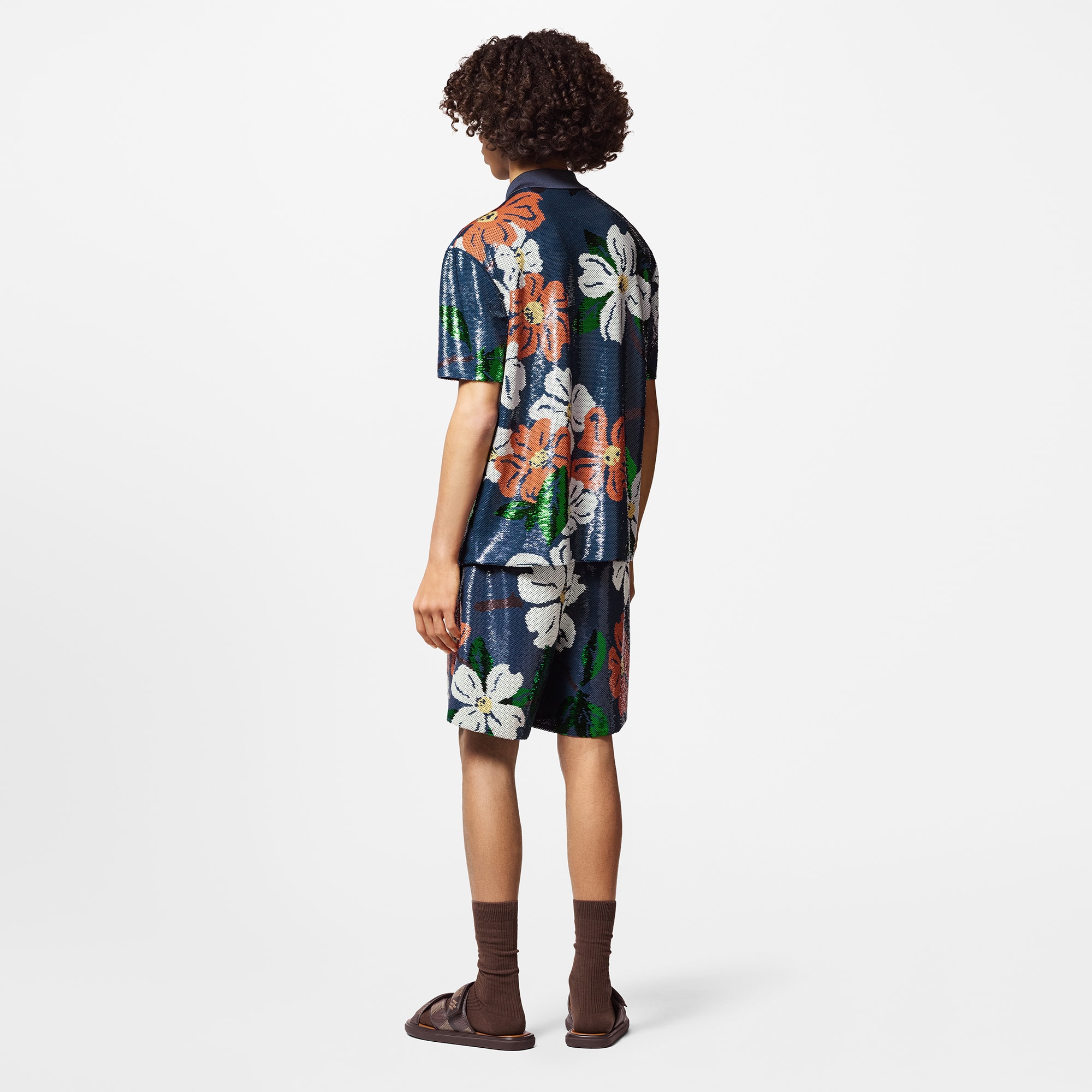 Sequin-Embroidered Shorts  in Men