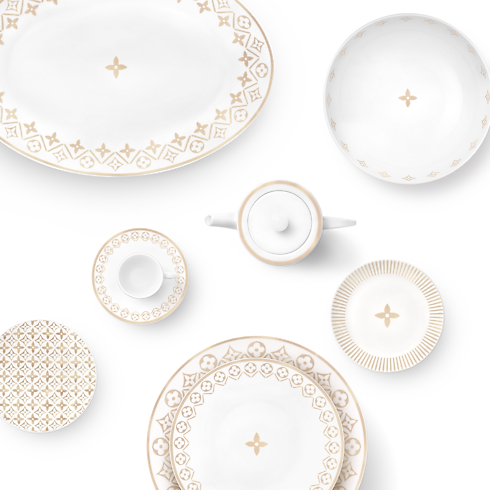 Set Of 2 Teacups And Saucers in Trunks, Travel and Home's Home and Art of Dining Art of Dining collections by Louis Vuitton (Product zoom)