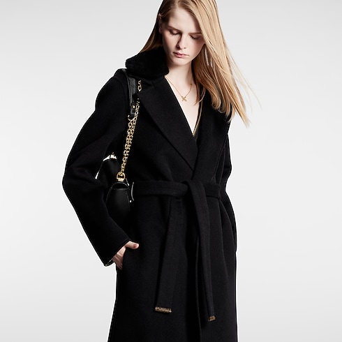 Shearling Collar Wrap Coat in Women's Ready-to-Wear Coats and Jackets collections by Louis Vuitton (Product zoom)