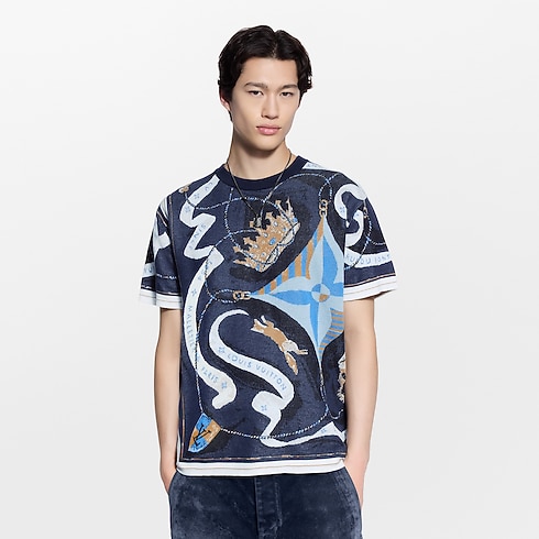 Short-Sleeved Jacquard Crewneck in Men's Ready-to-Wear All Ready-to-Wear collections by Louis Vuitton (Product zoom)