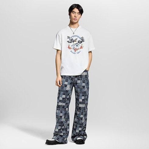 Short-Sleeved Knitted Crewneck in Men's Ready-to-Wear All Ready-to-Wear collections by Louis Vuitton (Product zoom)