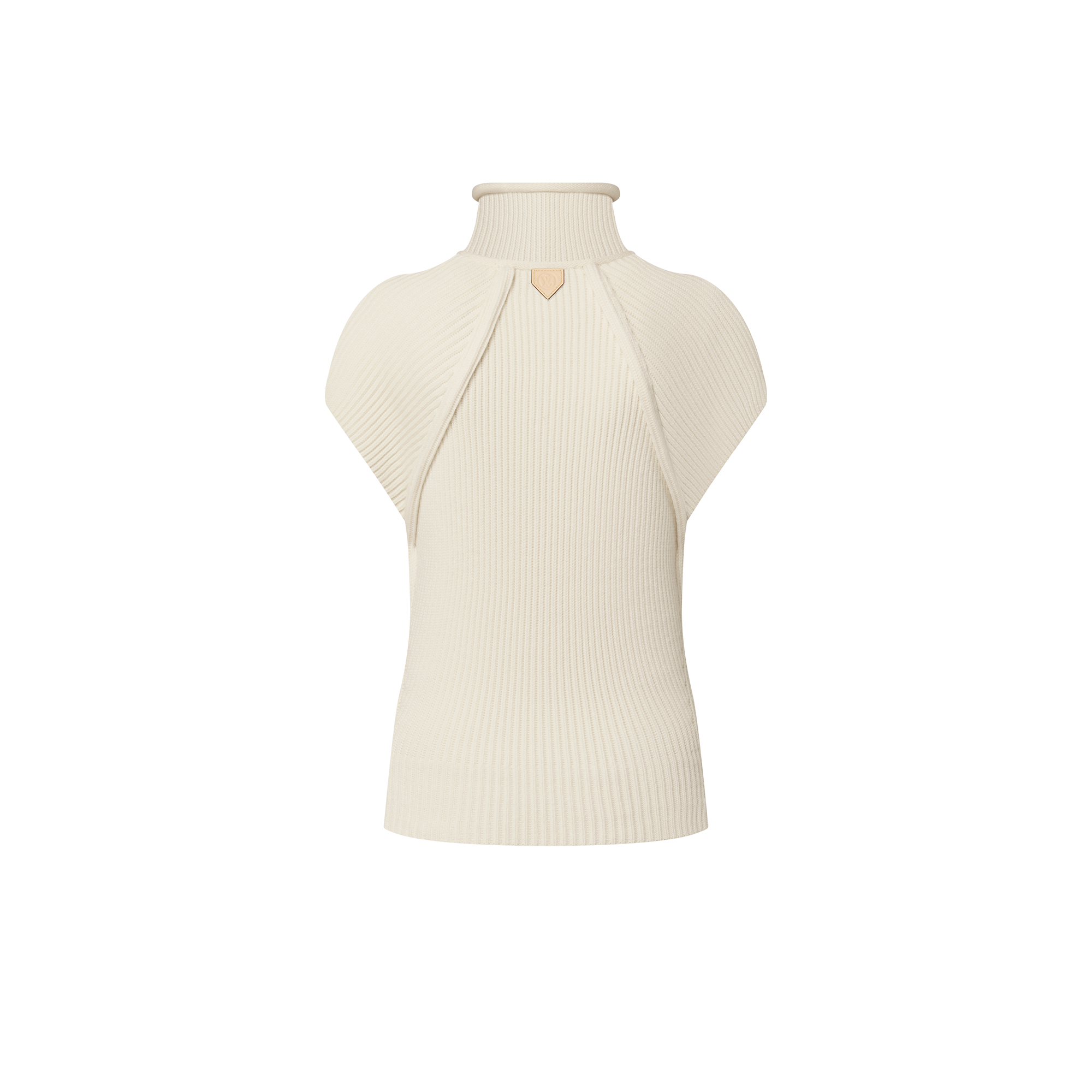 Shoulder Seam Ribbed Knit Top   in Women