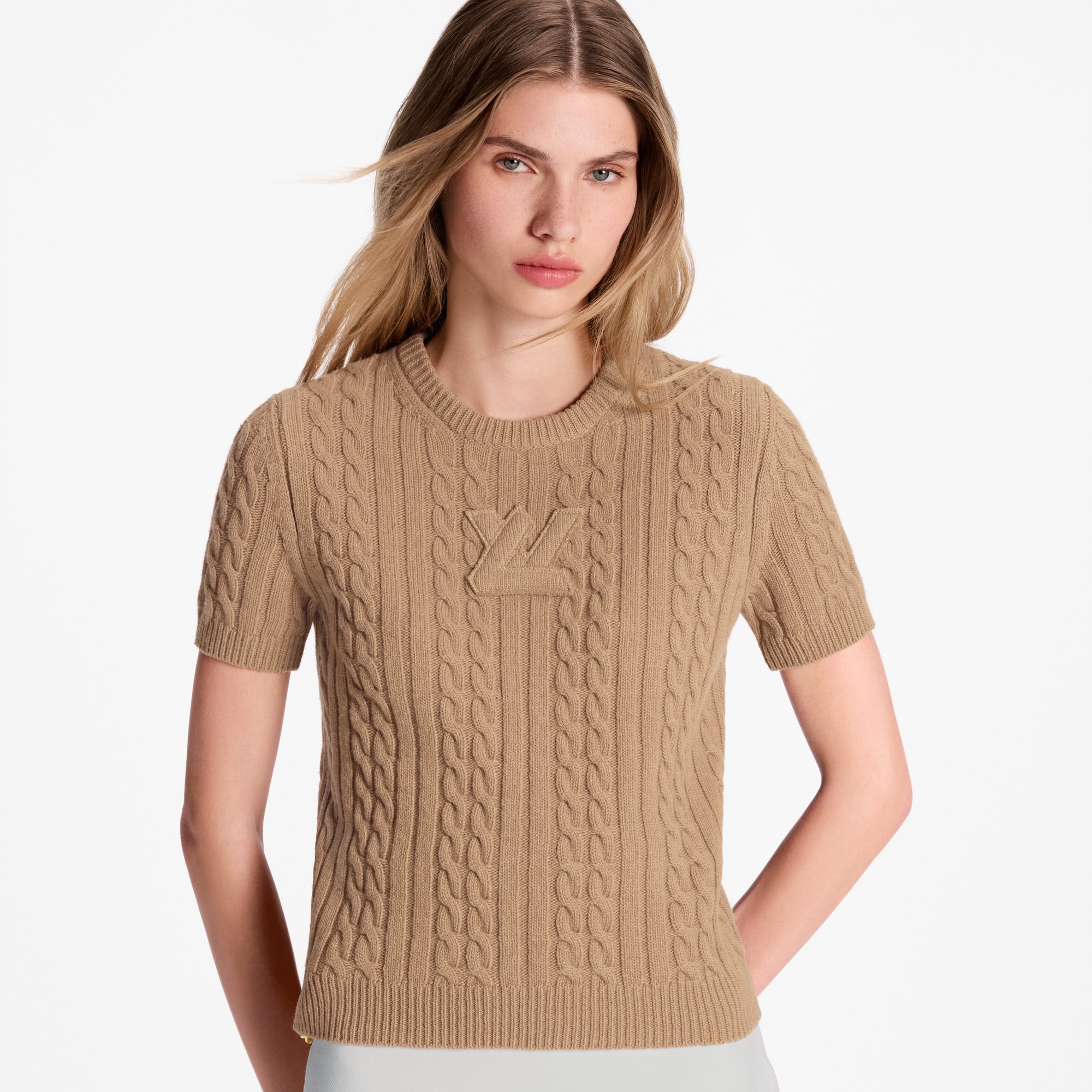 Signature Cable Knit Top  in Women