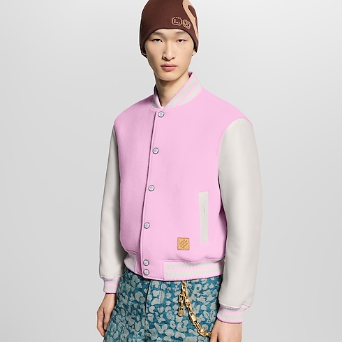 Signature Leather Varsity Jacket in Men's Ready-to-Wear Outerwear and Coats collections by Louis Vuitton (Product zoom)