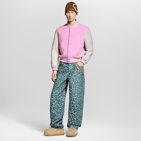 Signature Leather Varsity Jacket in Men's Ready-to-Wear Outerwear and Coats collections by Louis Vuitton (Product zoom)