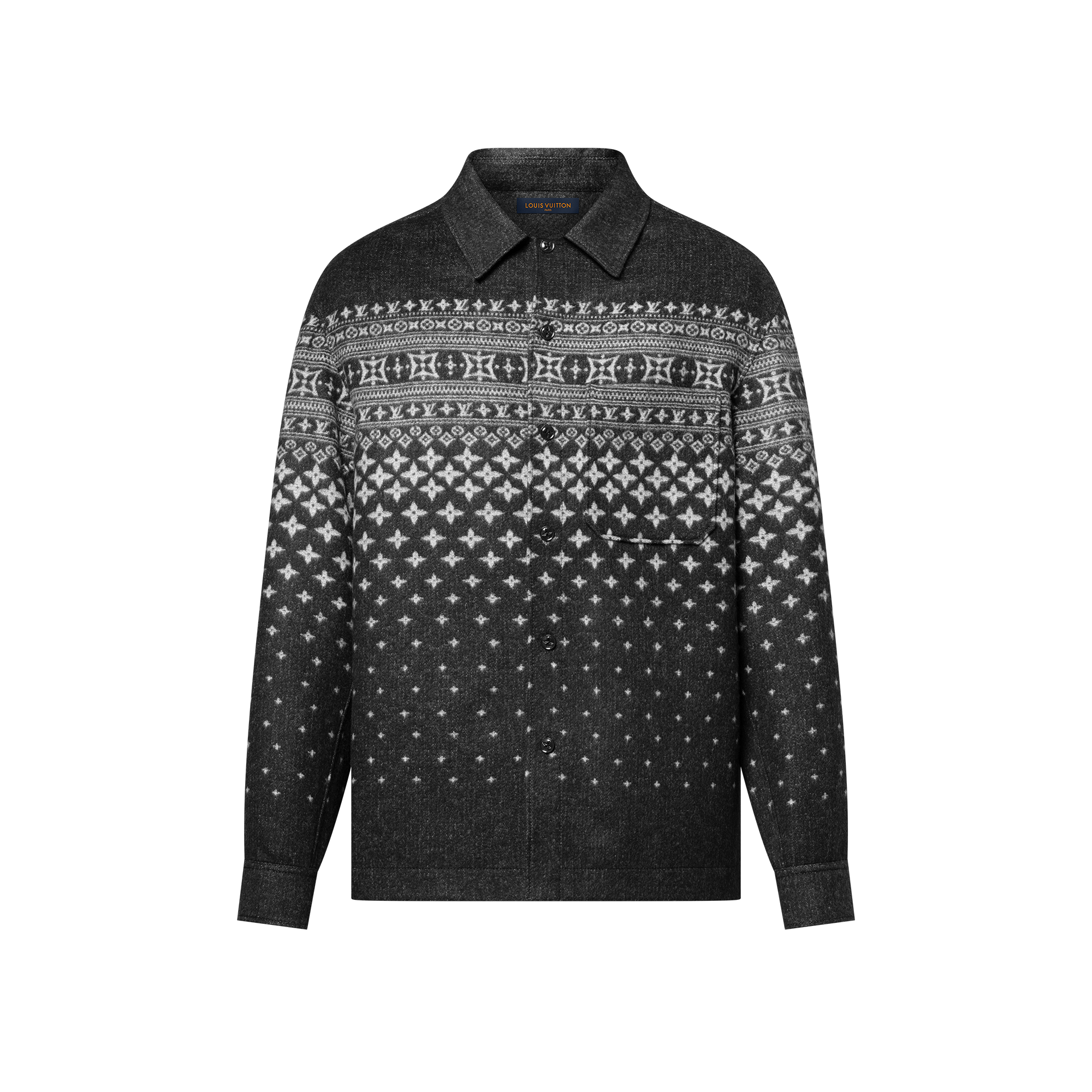 Silk, Cashmere And Wool-Blend Double-Face Jacquard Overshirt  in Men