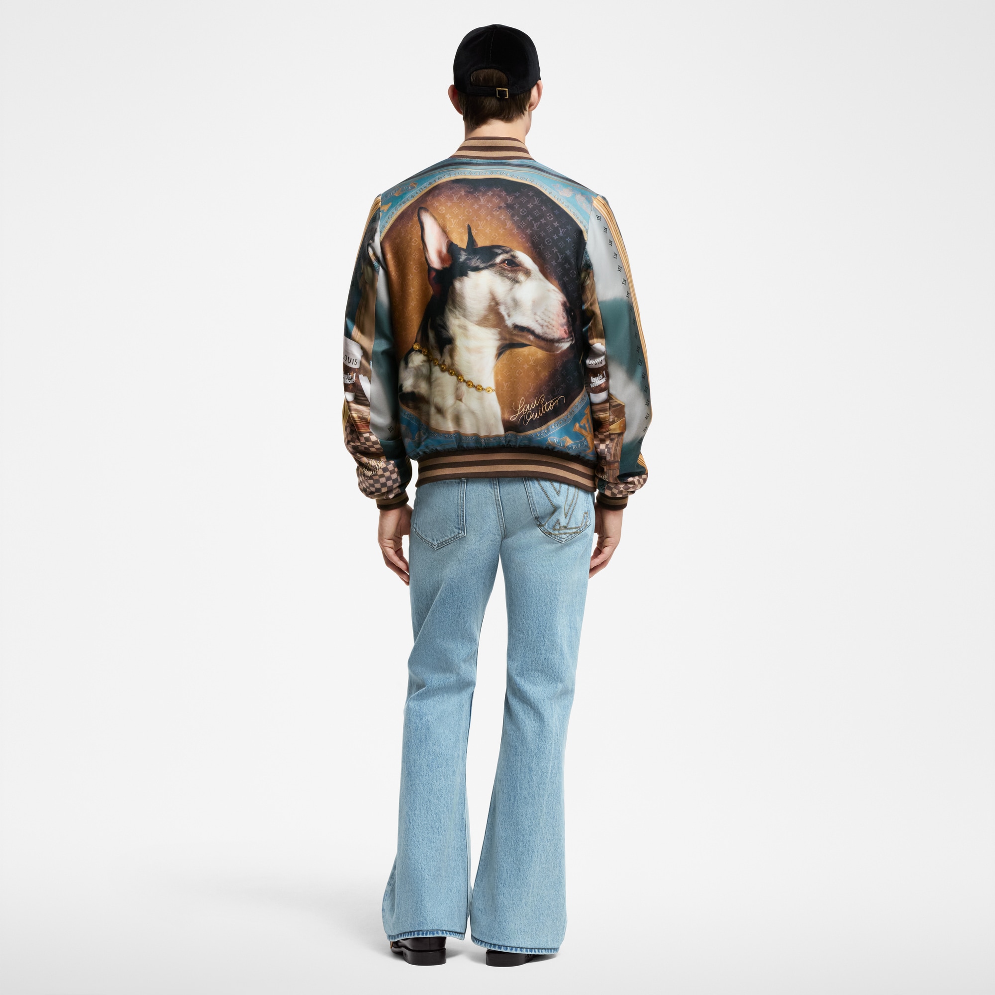 Silk Scarf Souvenir Jacket  in Men
