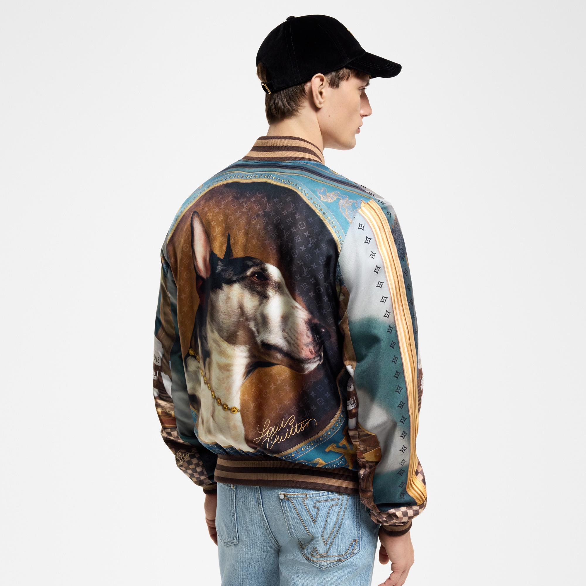 Silk Scarf Souvenir Jacket  in Men