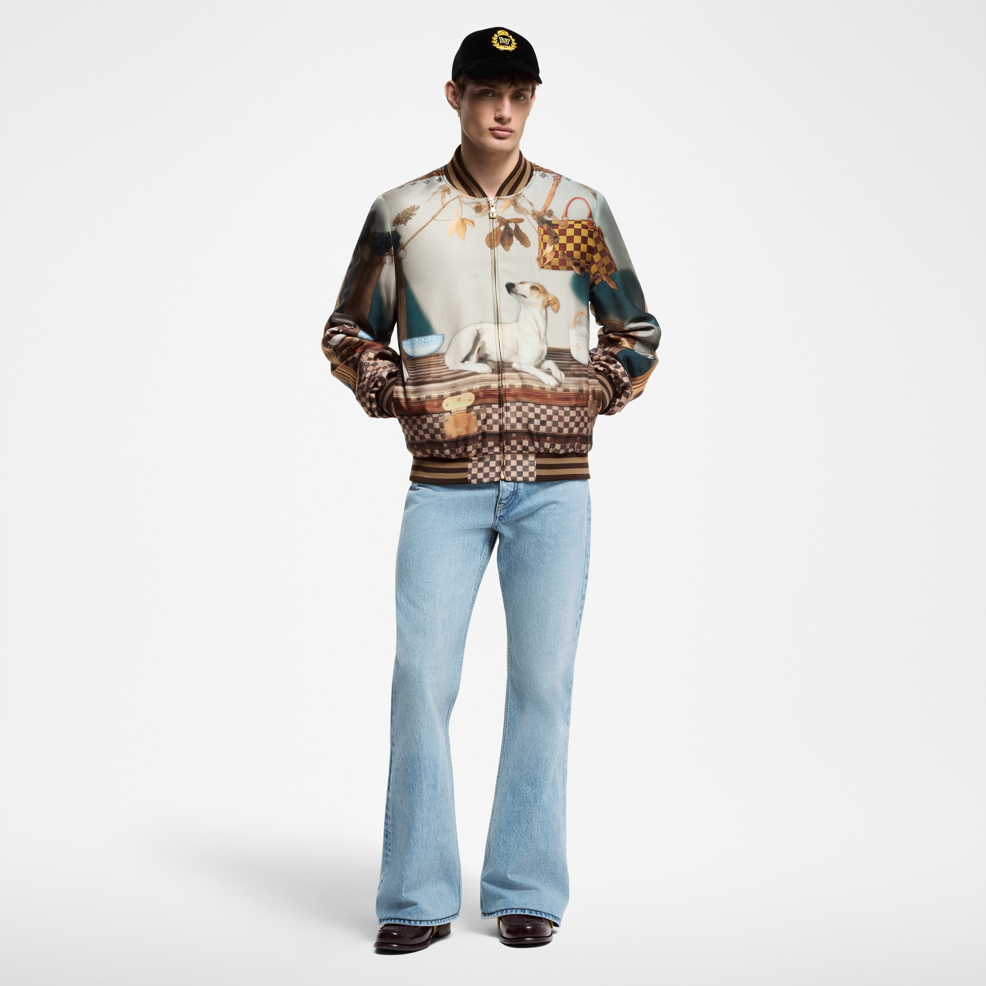 Silk Scarf Souvenir Jacket  in Men