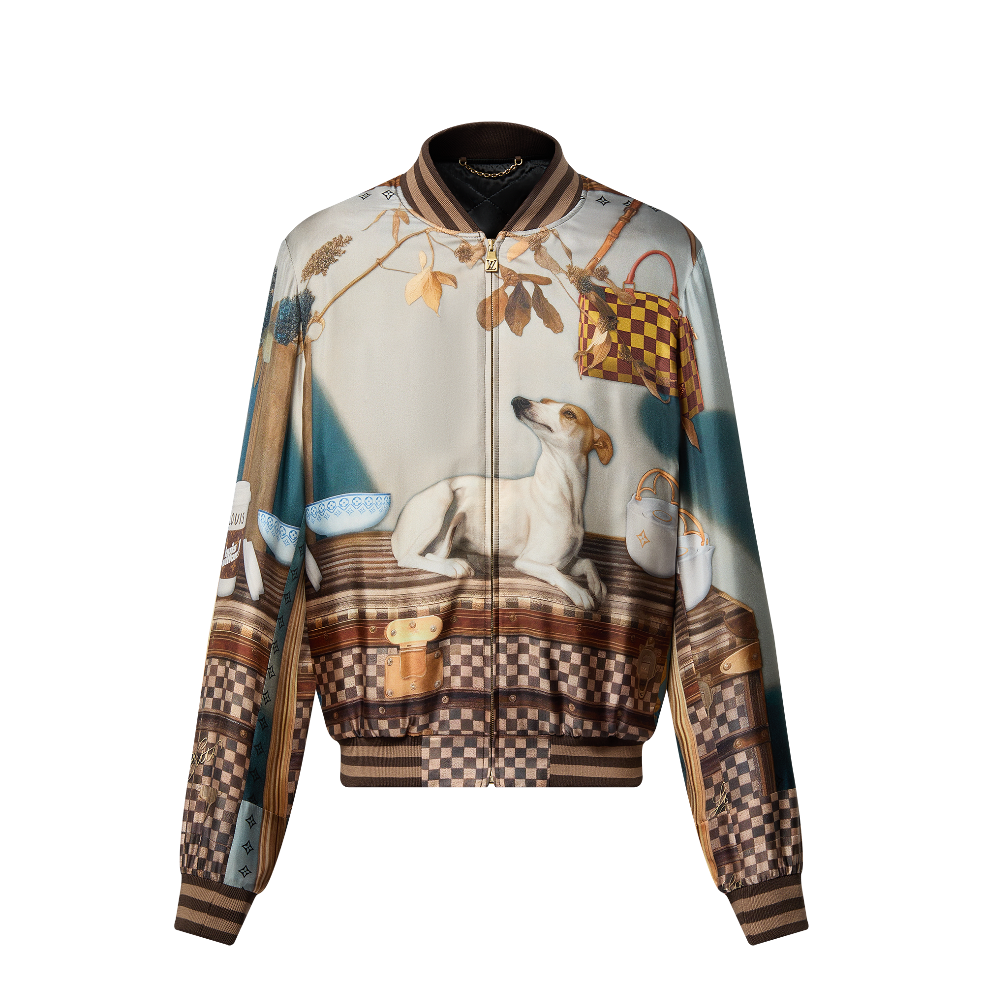 Silk Scarf Souvenir Jacket  in Men
