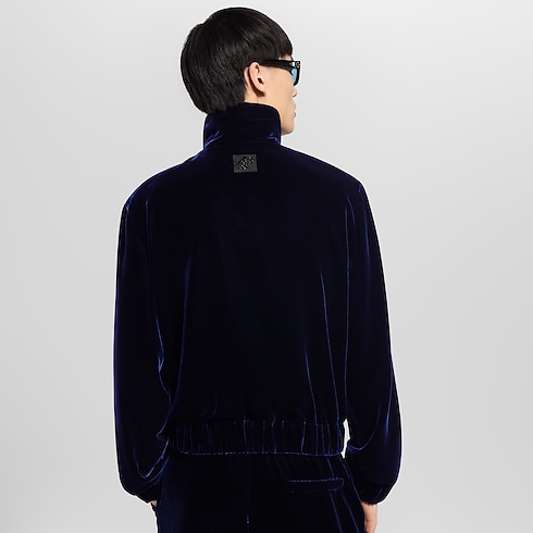 Silk Velvet Tracksuit Top in Men's Ready-to-Wear Outerwear and Coats collections by Louis Vuitton (Product zoom)
