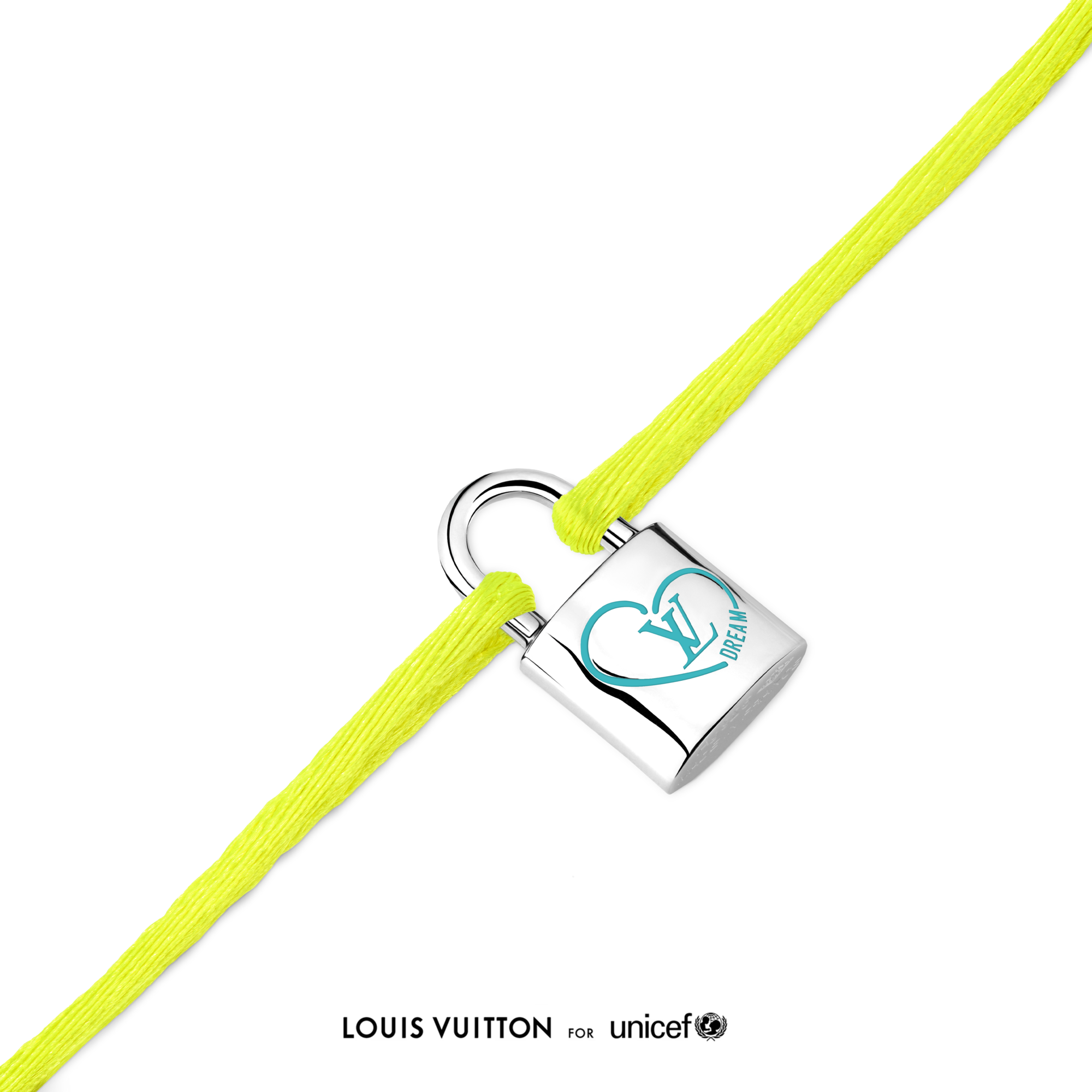 Silver Lockit x Felix Bracelet, Silver, Blue Lacquer and Yellow Cord  in Jewellery