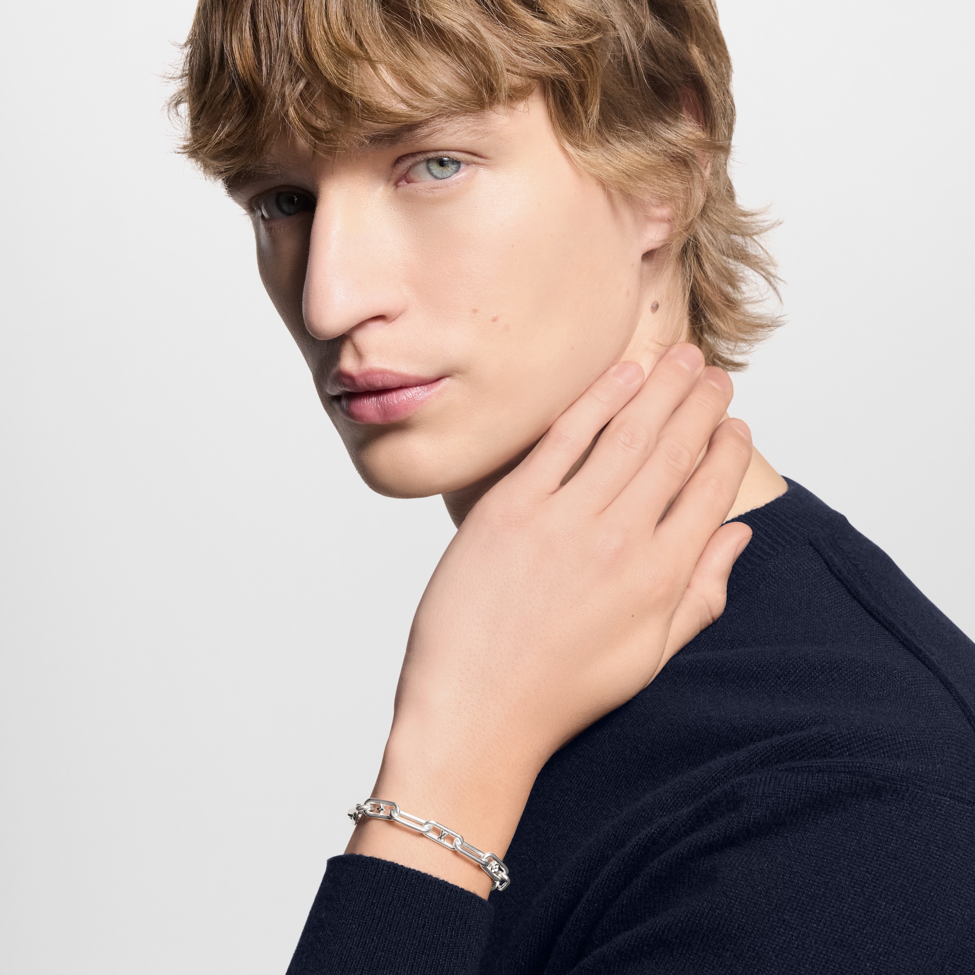 Sleek Monogram Bracelet . in Men