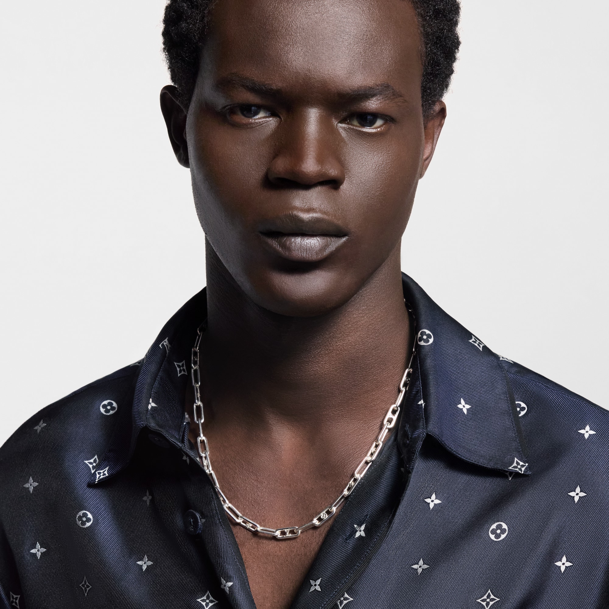 Sleek Monogram Necklace . in Men