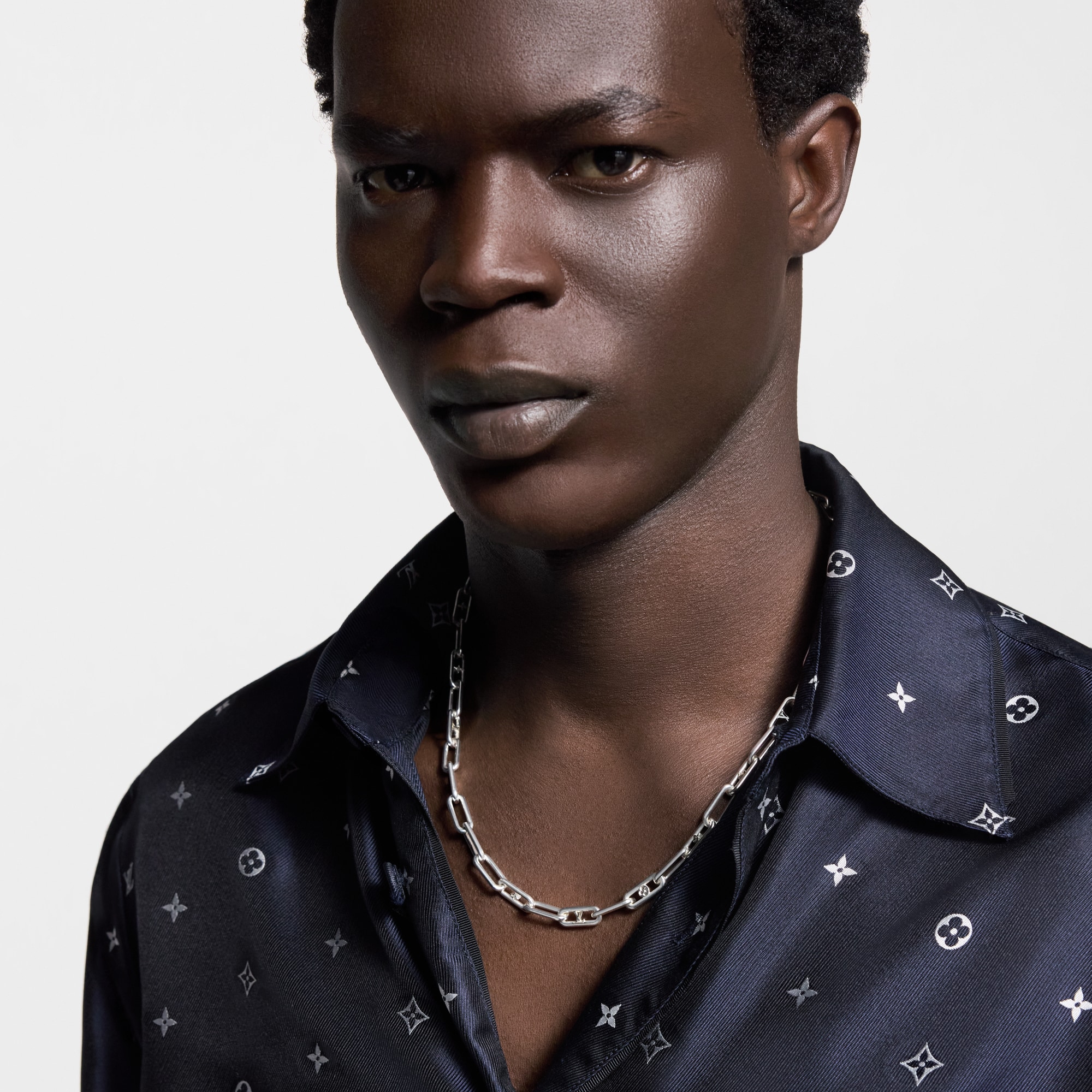 Sleek Monogram Necklace . in Men