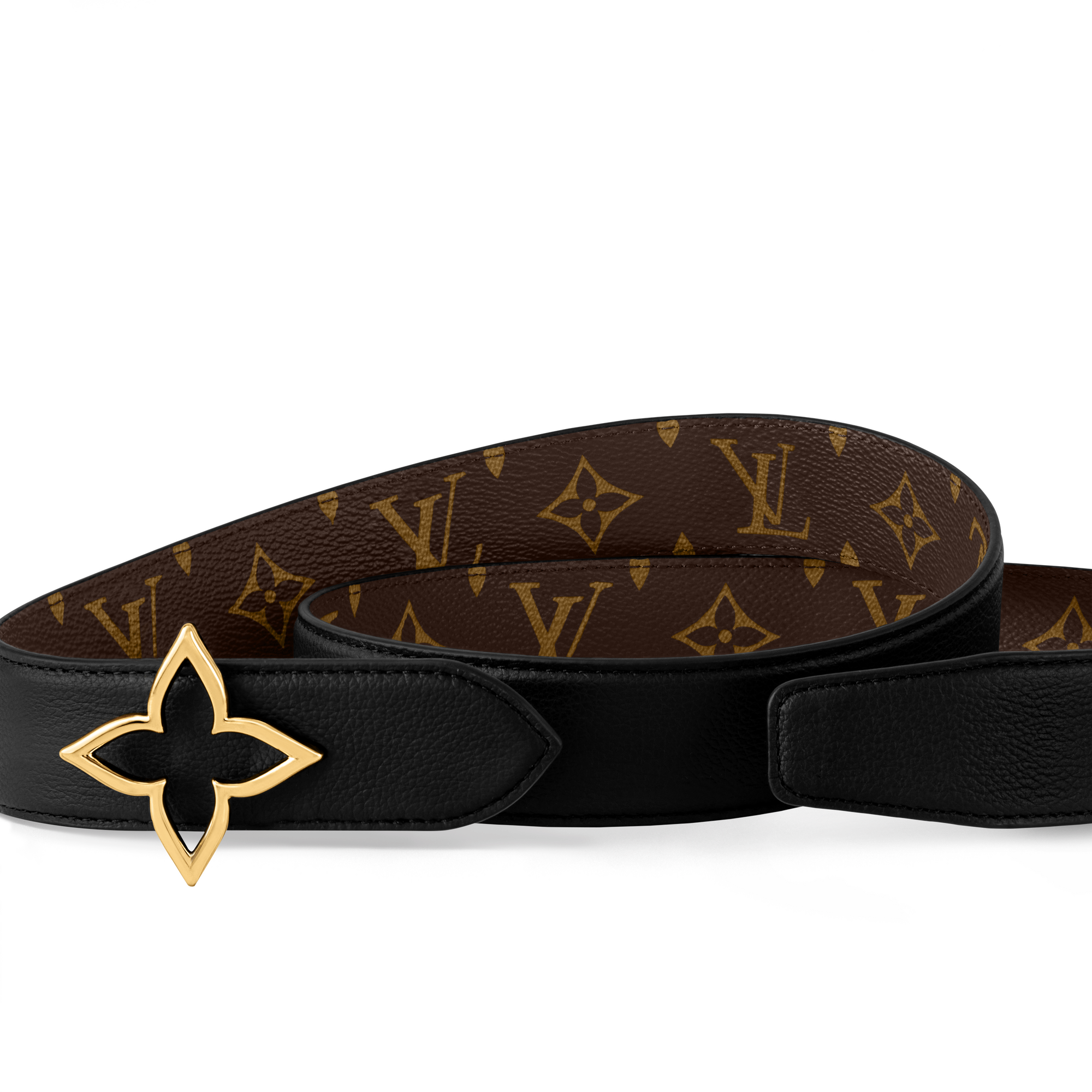 Slim Flower 35mm Reversible Belt Monogram in Women