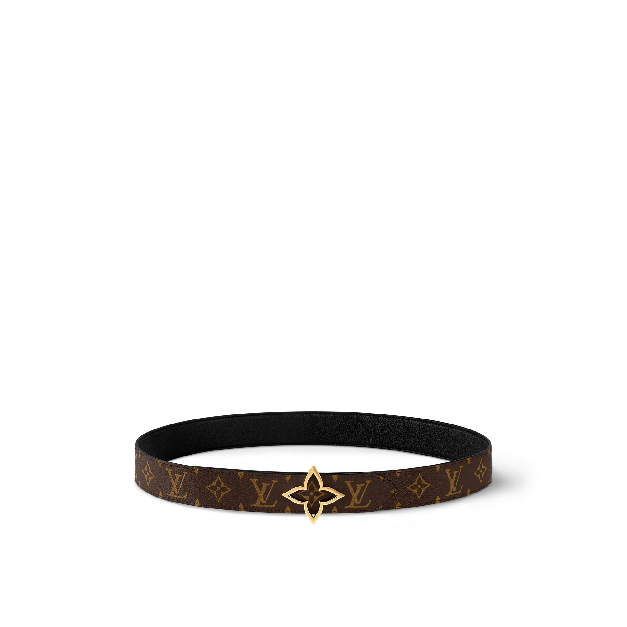 Slim Flower 35mm Reversible Belt Monogram in Women