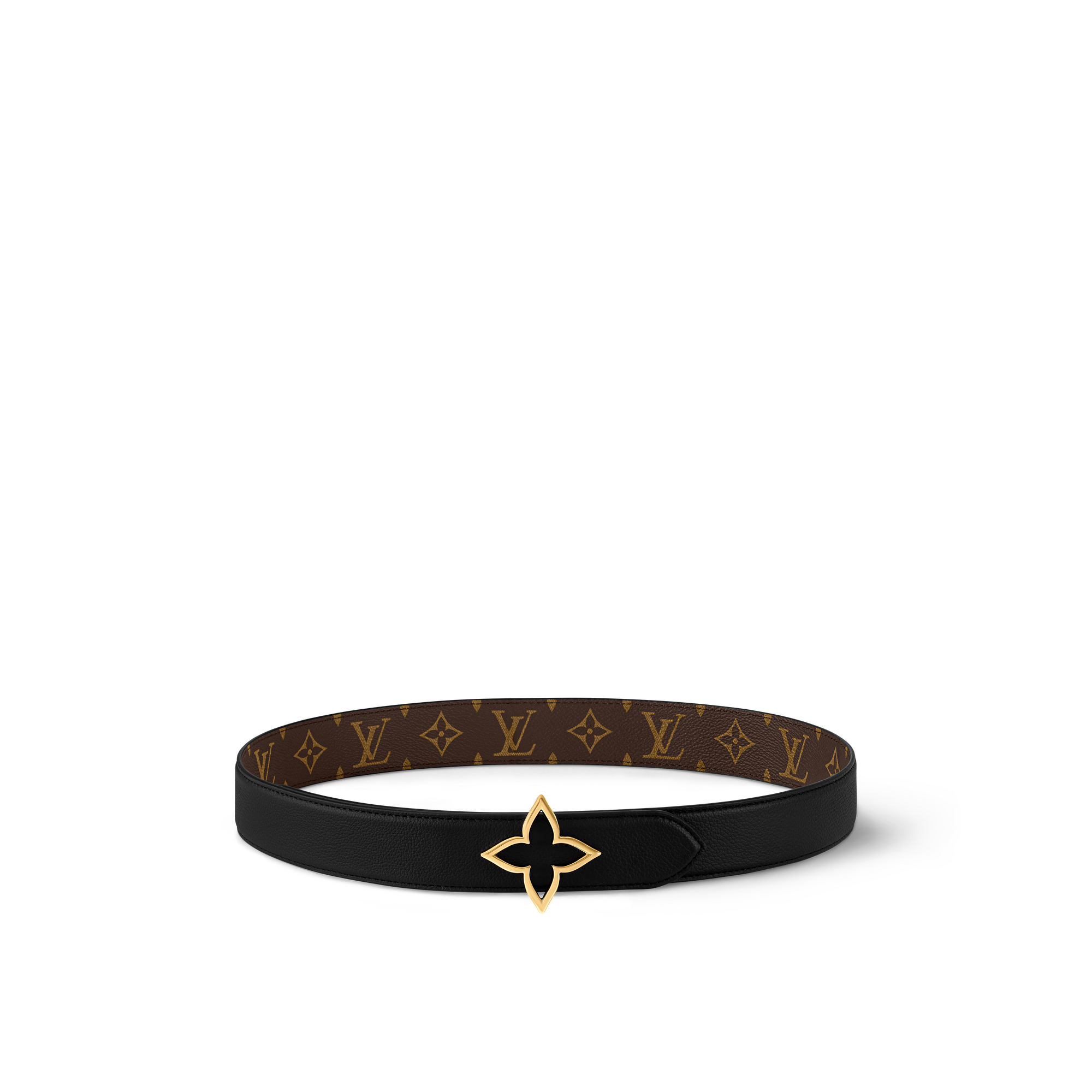 Slim Flower 35mm Reversible Belt Monogram in Women