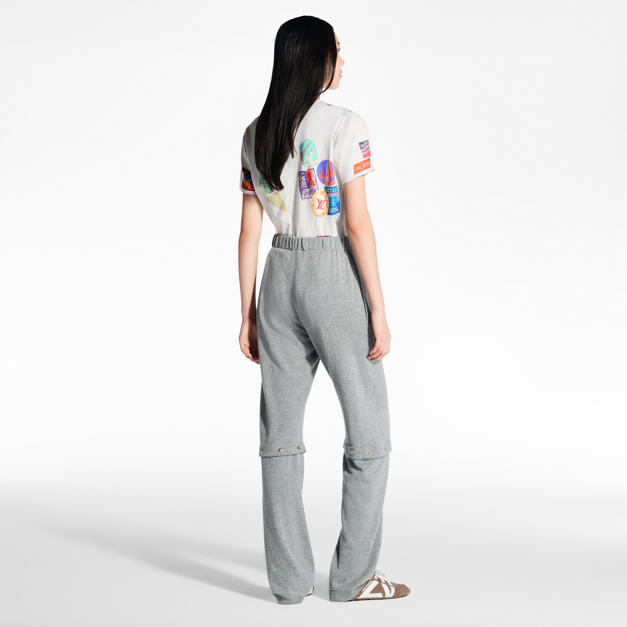 Snap Leg Knit Pants  in Women