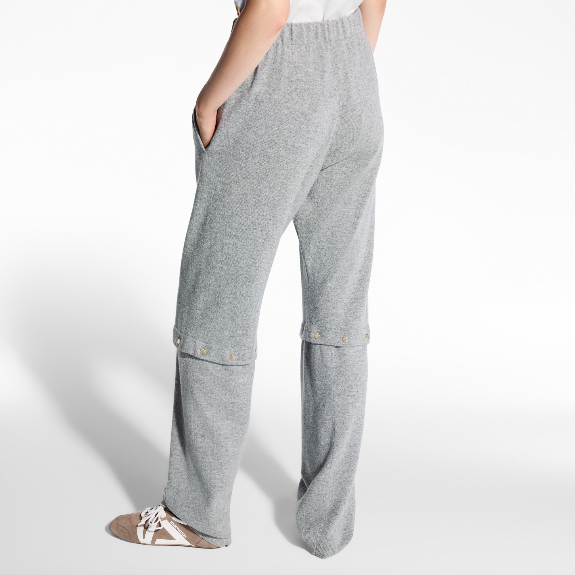 Snap Leg Knit Pants  in Women