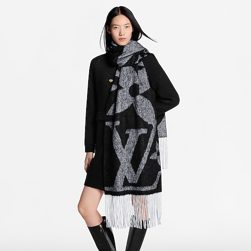 Snowy Kaleidoscope Scarf . in Women's Accessories Scarves collections by Louis Vuitton (Product zoom)