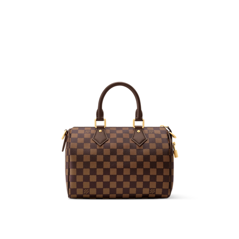 Speedy 25 Bandoulière Damier Ebene Canvas in Bags and Small Leather Goods's Men Bags Newness collections by Louis Vuitton (Product zoom)