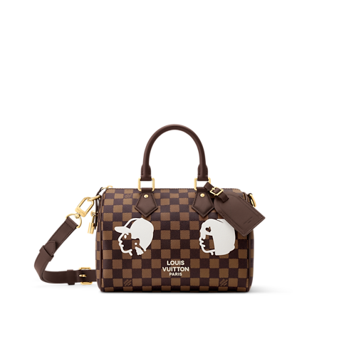 Speedy 25 Bandoulière Damier Ebene Canvas in Bags and Small Leather Goods's Men Bags Newness collections by Louis Vuitton (Product zoom)