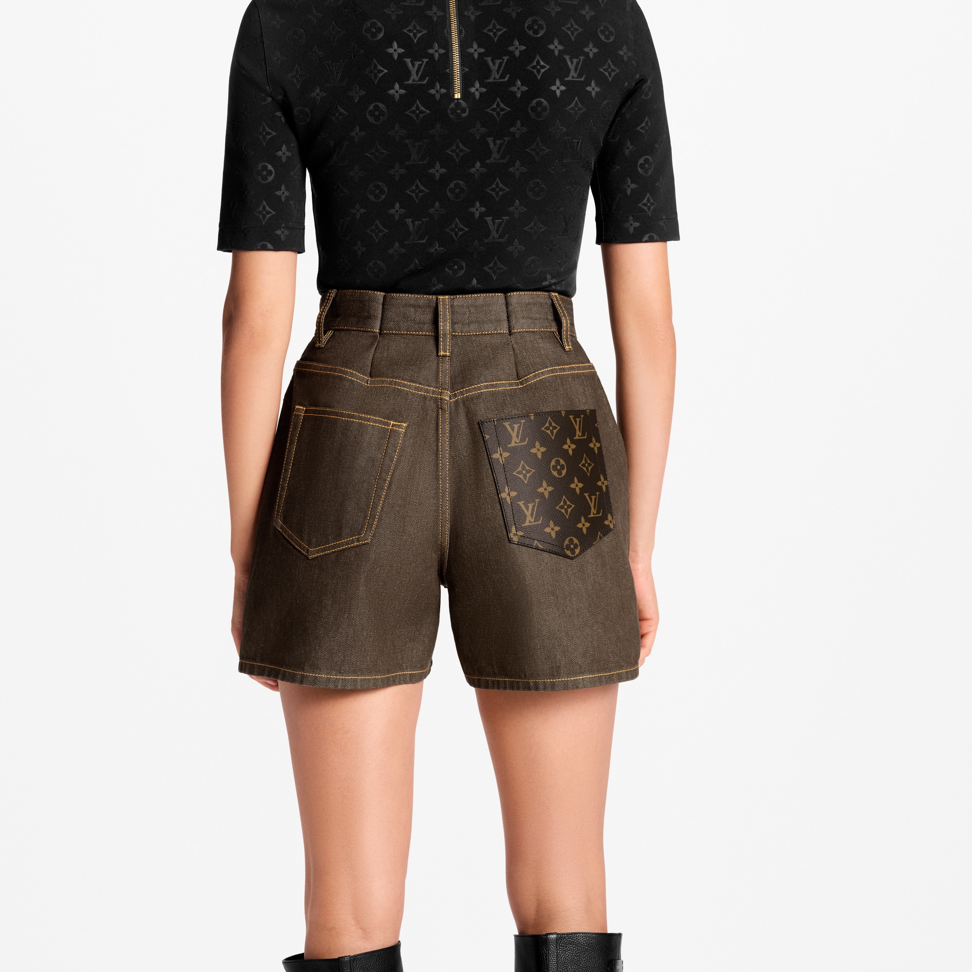 Speedy Patch Denim Shorts  in Women