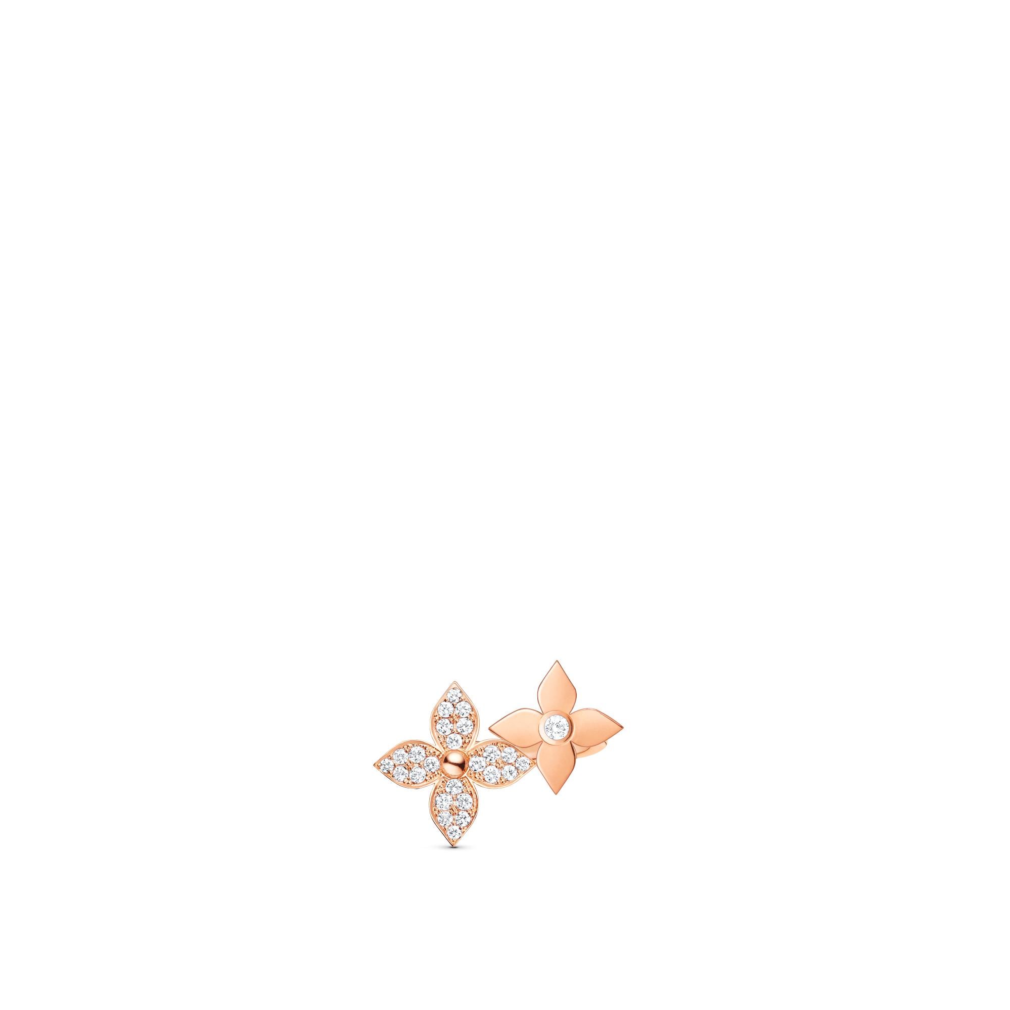 Star Blossom Ring, Pink Gold And Diamonds  in Jewellery