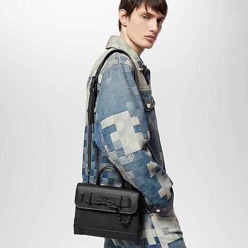 Steamer PM Monogram Taurillon Leather LG - G90 in Men's Bags All Collections collections by Louis Vuitton (Product zoom)