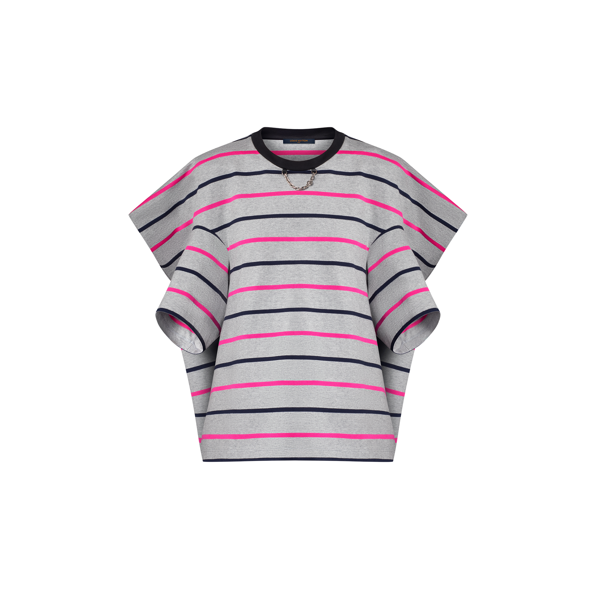 Striped Boxy Shoulder T-Shirt   in Women