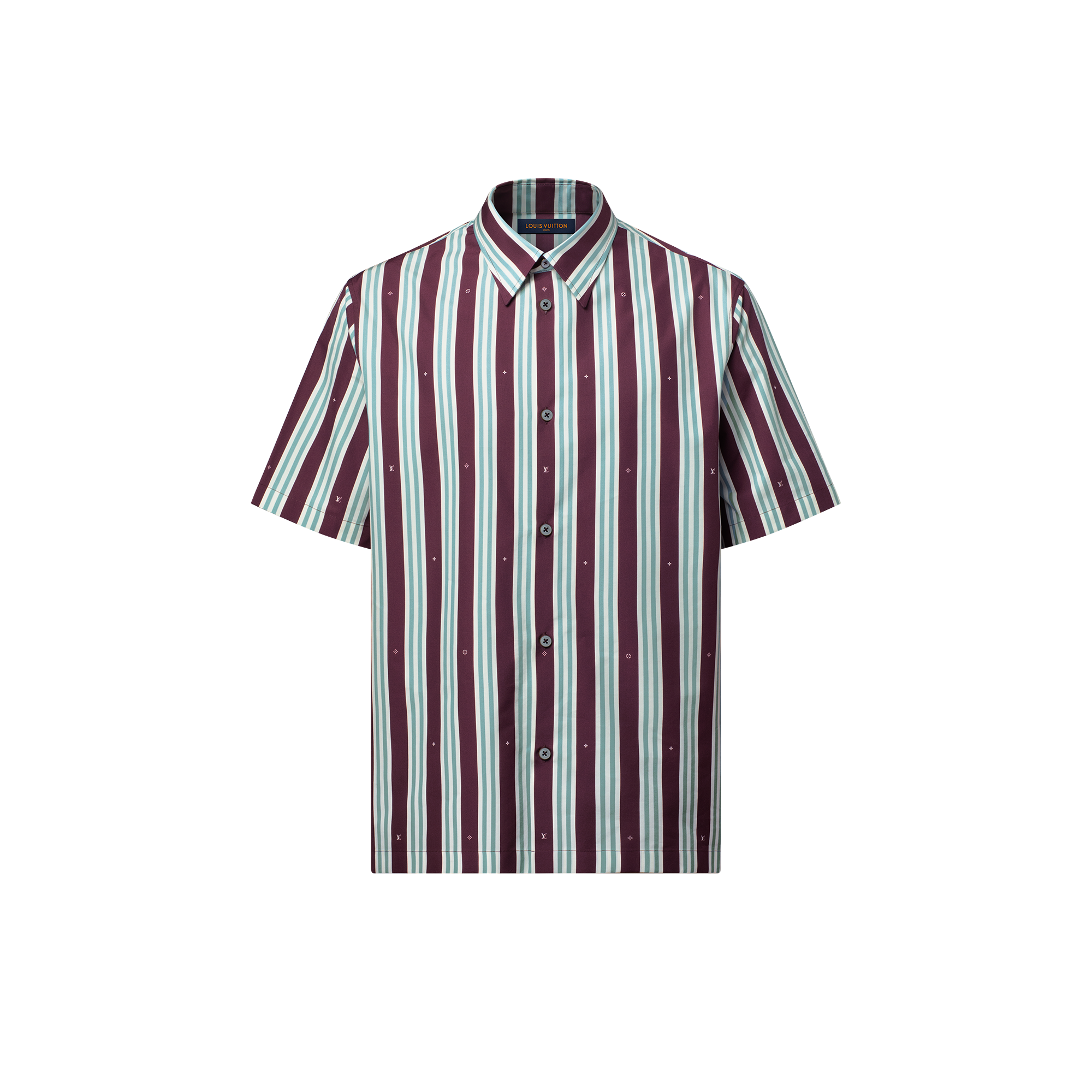 Striped Short-Sleeved Shirt  in Men