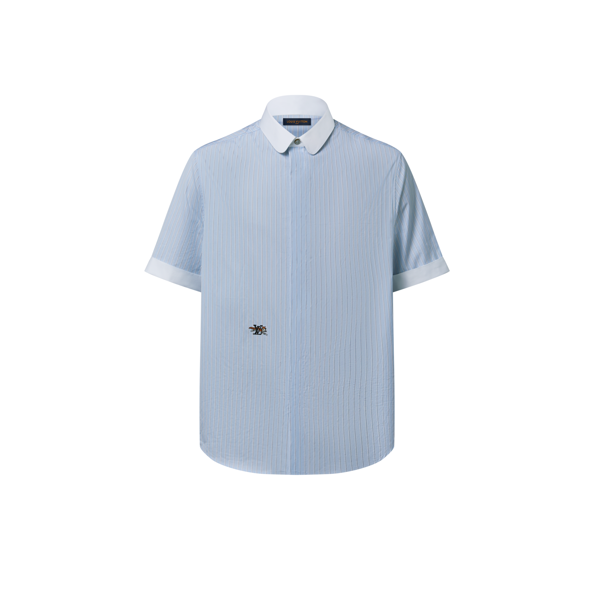 Striped Short-Sleeved Shirt  in Men