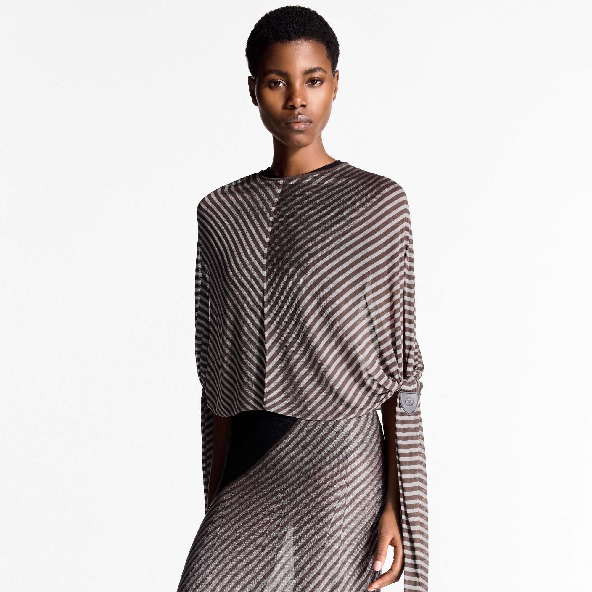 Striped Side-Tie Top   in Women