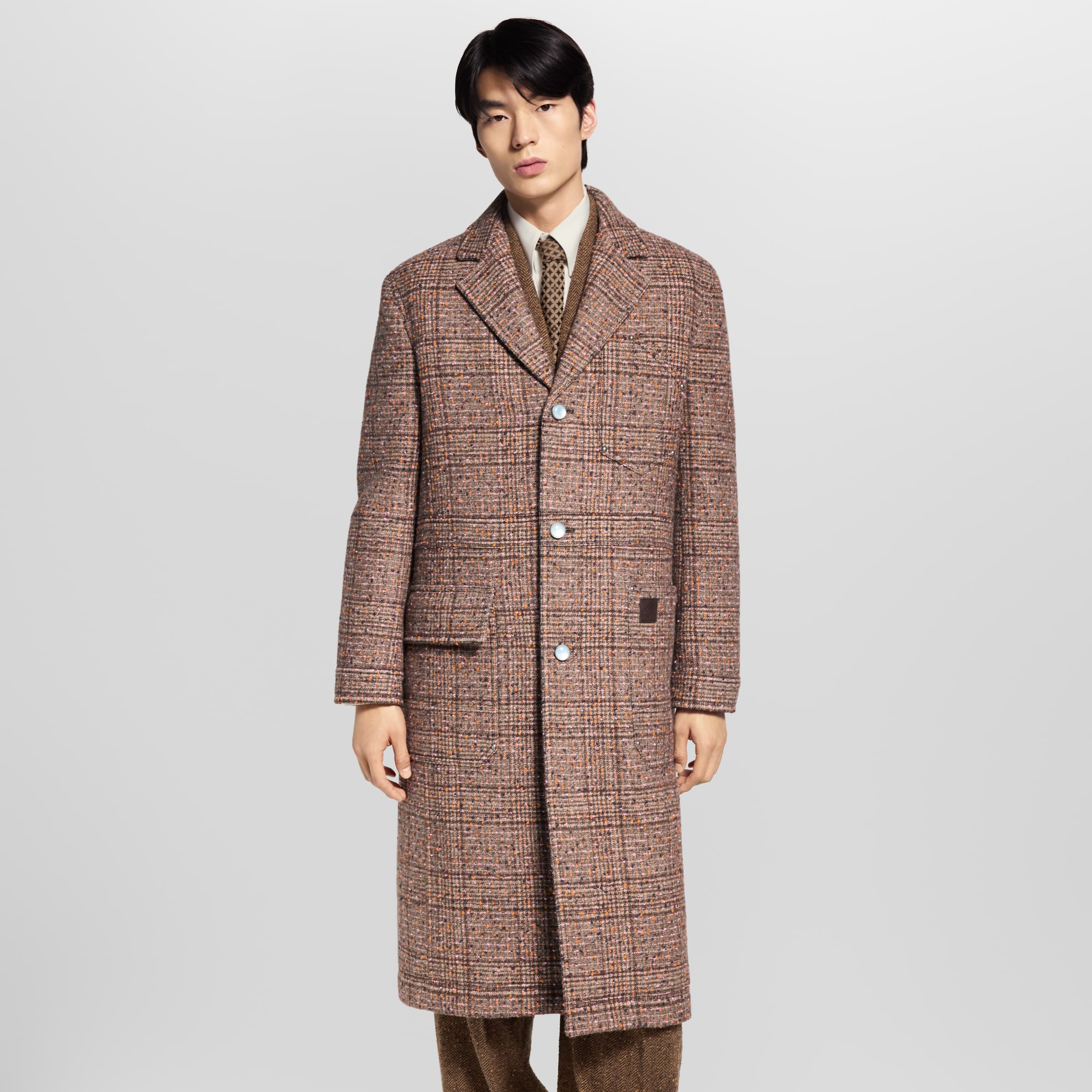 Tailored Single-Breasted Workwear Coat  in Men