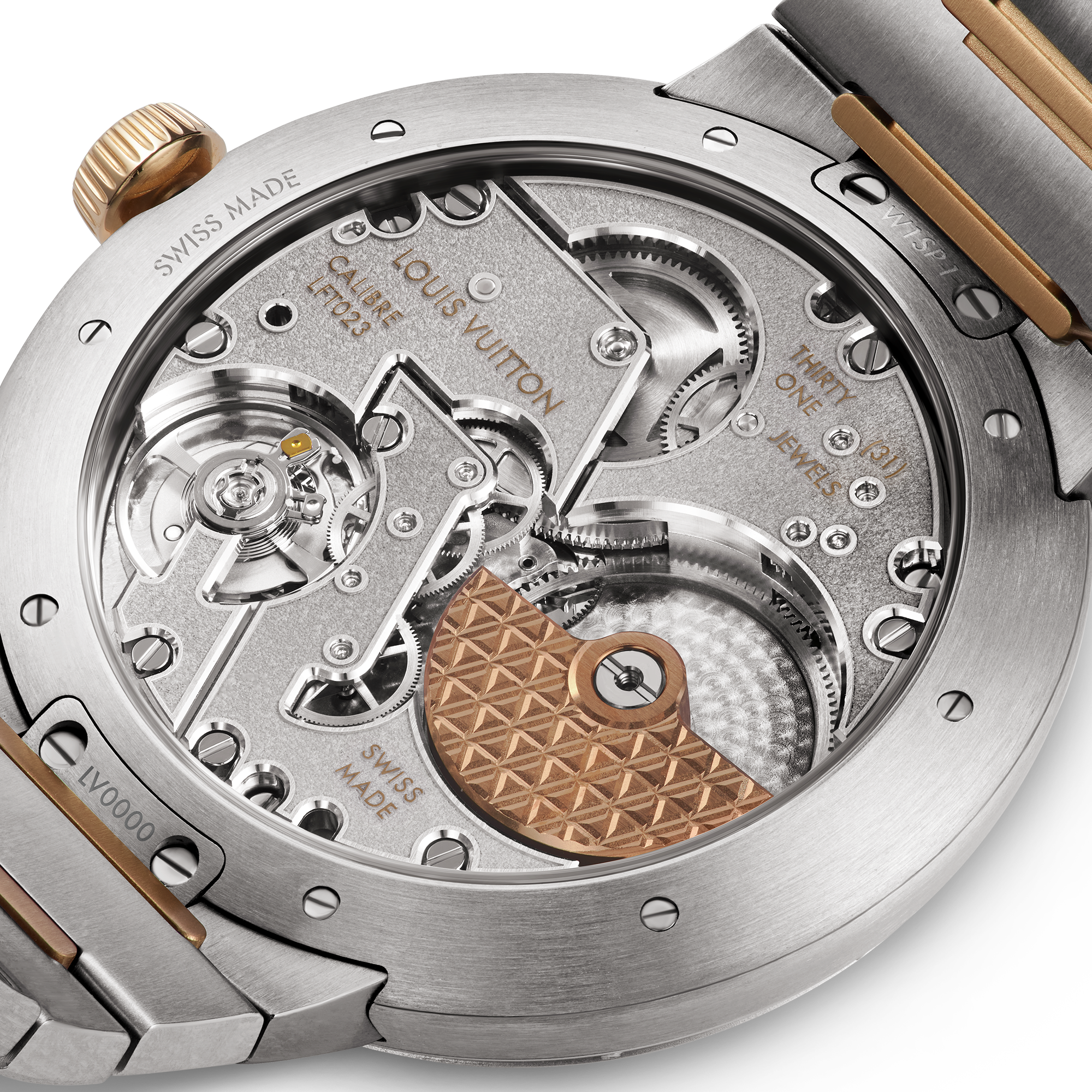 Tambour, Automatic, 40mm, Steel and pink gold  in Watches