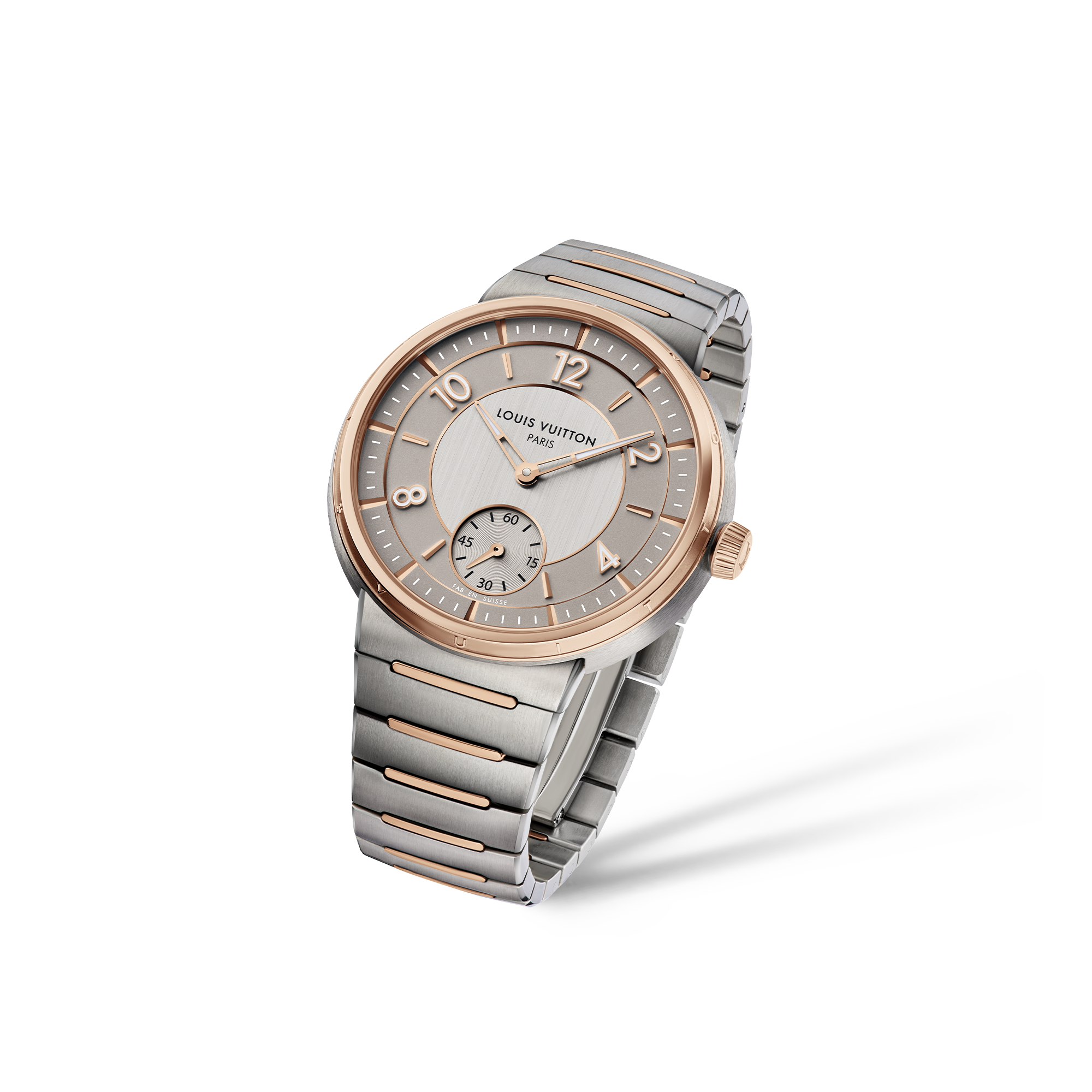 Tambour, Automatic, 40mm, Steel and pink gold  in Watches