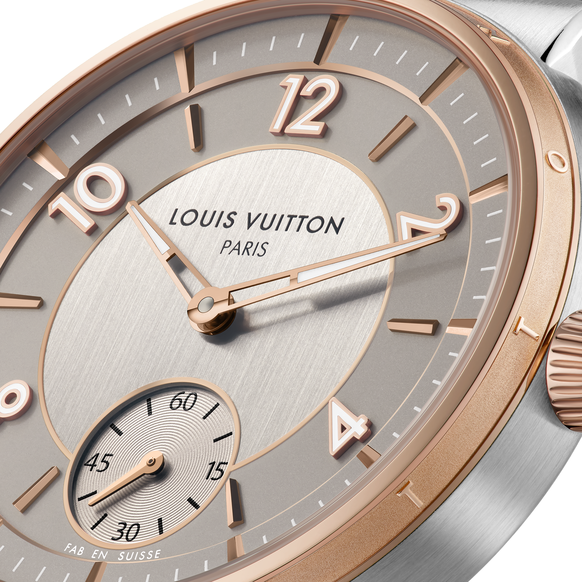 Tambour, Automatic, 40mm, Steel and pink gold  in Watches