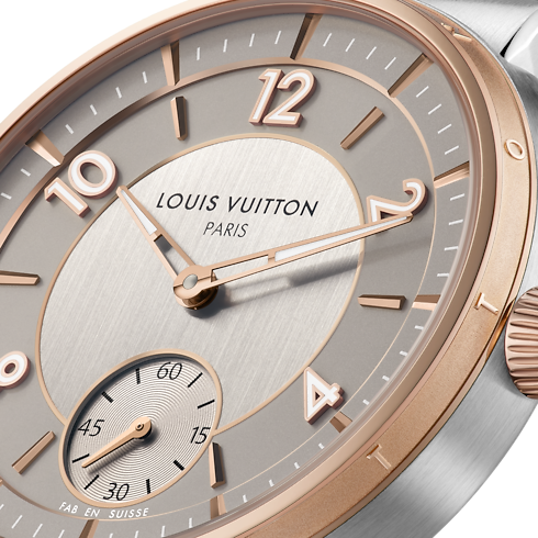 Tambour, Automatic, 40mm, Steel and Rose Gold in Watches's All Watches } collections by Louis Vuitton (Product zoom)