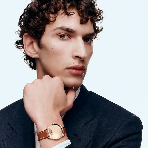 Tambour Convergence, Automatic, 37mm, Rose Gold in Watches's All Watches } collections by Louis Vuitton (Product zoom)