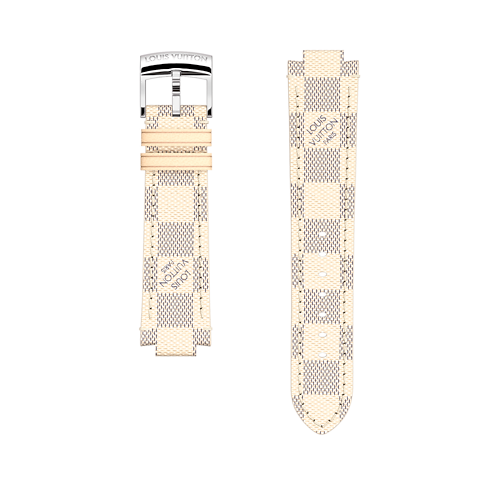 Tambour Damier Azur Canvas Strap in Women's Jewellery My LV Tambour collections by Louis Vuitton (Product zoom)